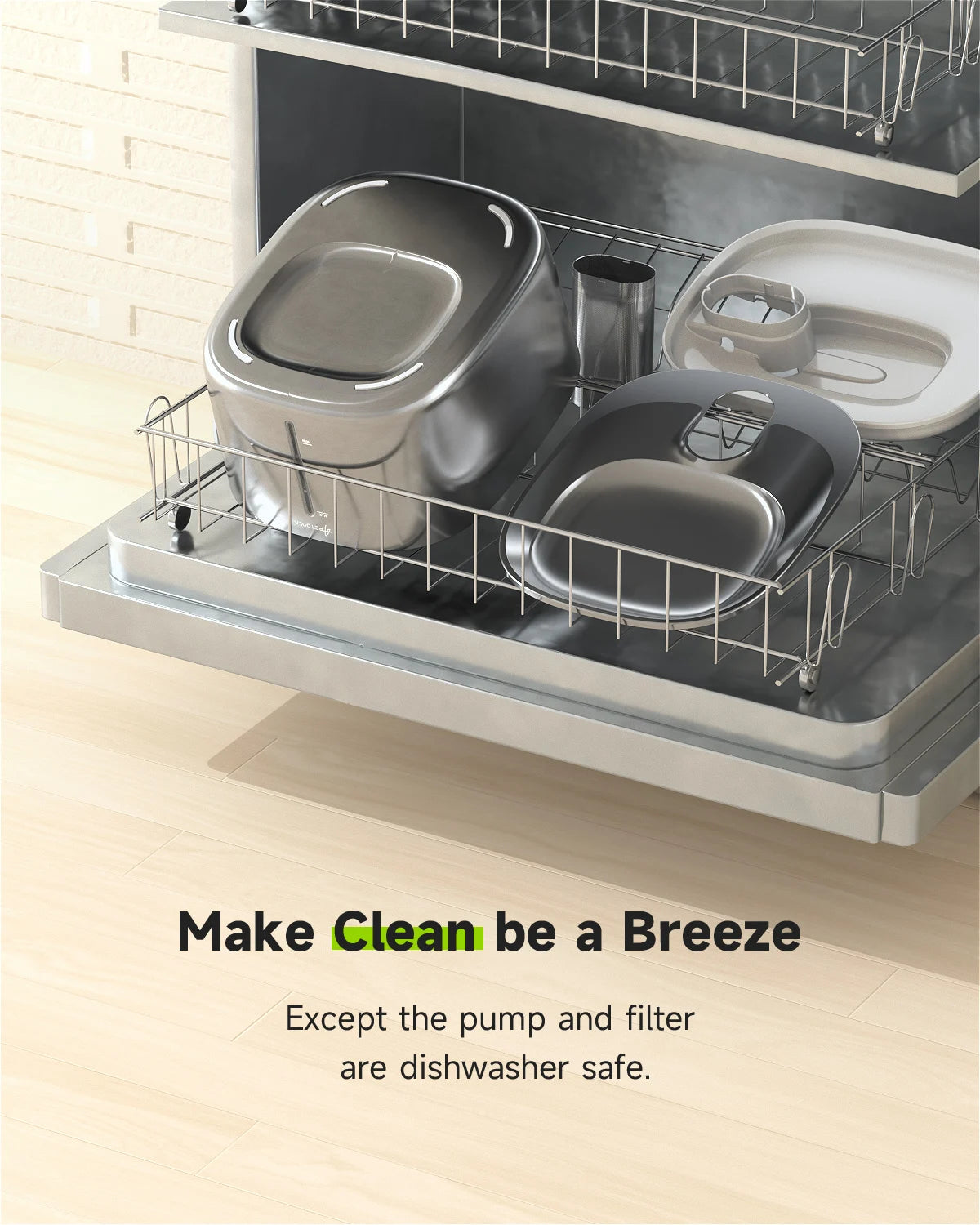 Wireless Stainless Steel Fountain